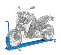 Rail de Range Moto avec Bloque Roue ConStands Smart Mover, Max. 450 kg, Bleu