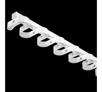 Rail de Rideau à Rails Simples pour Rideau de Plafond avec perles de roue Rail de Guidage de Rideau à Vagues d'eau Rail coulissant Tringle de Rideau Robustes pour bureau et salon(Color:Blanc,Size:160C