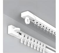 Rail De Rideau Auto-adhésif - Fixation Ultra-Mince Au Plafond Ou Au Mur pour Séparation De Pièce, Installation Facile, Idéal pour Le Salon Et La Top-Mounted 1.4m(4.6ft)