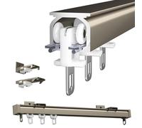 Rail de rideau coulissant de 4,3 m pour rideaux, rideaux et cloisons de séparation de pièce - Support mural ou plafond polyvalent pour salon, chambre à coucher et plus encore