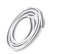 Rail de rideau de plafond flexible 2 m/3 m/4 m/5 m/6 m - Tringle réglable et pliable pour fenêtres droites et incurvées - Kit complet d'accessoires pour décoration d'intérieur (serrage latéral de 2 m)