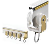 Rail de rideau de plafond flexible en alliage d'aluminium - Plusieurs tailles - Blanc - 120 cm - Pour la maison, le bureau et les baies vitrées