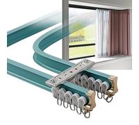 Rail de rideau de plafond flexible - Facile à plier et à installer - Séparateur de pièce robuste - Solution d'économie d'espace - Gain d'intimité - Pas de déformation - Idéal pour la maison et le