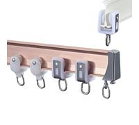ROFBIHG Rail de Rideau de Plafond Rails de Rideau Simples Pliables Montage au Plafond ou au Mur, Tringles à Rideaux Flexibles Robustes pour Baies vitrées, séparation de pièce, 1m - 6m
