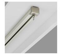 Rail de Rideau de Plafond Robuste, Rail Coulissant en Aluminium, Design élégant, pour hôtels, salles d'exposition et Grands lieux publics (Blanc, 500 cm (4 x 125 cm))
