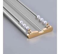 Rail De Rideau De Plafond, Tringle À Rideau Double Robuste De 1 À 5 M, pour Bureau, Salon Et Cloison De Séparation 2,3.5M