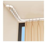 Rail De Rideau De Plafond, Tringle À Rideaux Incurvés Avec Roulette Et Embout, Rail Pour Rideaux Kit Pour Le Salon Chambre À Coucher Plafond Suspendu(6.9FT/210CM)