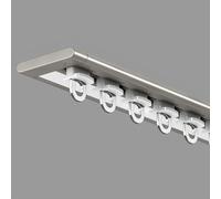 Rail De Rideau De Plafond Ultra-Fin, Rails Pour Rideaux Coulissants En Aluminium, Montage Mural Ou Au Plafond, Tringle À Rideau Pour Cloison De Séparation, Salon, Chambre(Champagne,590cm/19.4ft)