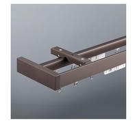 Rail De Rideau Double Avec Chariot Magnétique, Plafond/mur, Tringle À Rideau En Aluminium, Coulissement Silencieux Pour Rideaux Et Voilages À Domicile Ou En Camping-car(Gray-Ceiling,110cm/3.6ft)