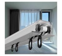 Rail de Rideau encastré pour Plafond, système de Rail de Rideau de Plafond modulable, Barre de séparation de pièce Personnalisable pour fenêtres et Chambres, 7,32 m (24 pi), idéal pour Salon