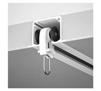 Rail de rideau encastré robuste blanc - Système de séparation de pièce réglable de 317,6 m - Pour salon et chambre à coucher - Solution durable et élégante