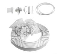 Rail de rideau flexible incurvé de 3 m pour baie vitrée, moulure avec 21 glissières, ensemble d'accessoires de rideau de 7 m