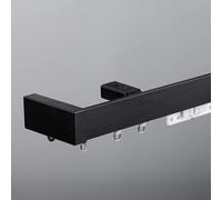 Rail de rideau occultant robuste avec fixations pour fenêtre montée au plafond pour tonnelle, balcon, lofts, cloisons de séparation de 1 à 6 m de long (4,2 m)