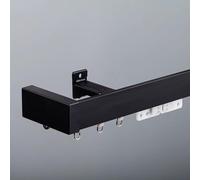 Rail de rideau occultant robuste avec fixations réglables de 1 à 6 m pour tonnelle, balcon, loft, cloisons d'intimité, séparateur de pièce mural (5,8 m)