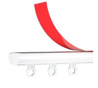 Rail de rideau réglable en aluminium ultra fin sans perçage pour rideaux, 100 cm, parfait pour salon, chambre à coucher, séparateur de douche, installation facile