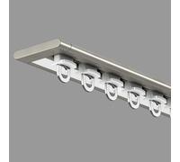 Rail De Rideau Ultra-fin Pour Fenêtres à Ouverture Vers L'intérieur, Ensemble De Rails à Rideau Pour Plafond, Rail à Rideaux Coulissants En Aluminium Pour Séparateur De Piè(Size:2.40M,Color:champagne)
