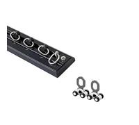 Rail De Rideau Ultra-mince Pour Fenêtre À Ouverture Vers L'intérieur, Rail De Rideau Silencieux Intégré De Luxe, Rail Coulissant Droit(Noir,280cm(2 * 140cm))