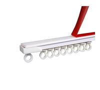 Rail de Rideau Ultra-Mince, Silencieux et sans Perforation, Rail Coulissant Auto-adhésif monté sur Le Dessus, Rail adhésif épaissi, Accessoires for Tringle à Rideau(210CM)
