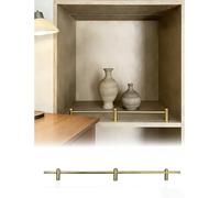 Rail de sécurité décoratif en métal avec 3 poteaux pour étagères à chaussures et bibliothèques, clôture de prévention des chutes, hauteur totale de 147 cm