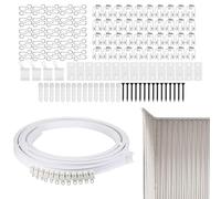 Rail de séparation de douche - Accessoire pour rideau - Montage au plafond - Tringle à rideau pour camion - Rail possible pour le salon - Accessoires de cession - Support de plafond - Fournisseur pour