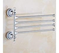 Rail de Serviette de Style européen pour Salle de Bain - Porte-Serviette à Main en Argent en Cristal KeYJ