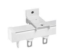 Rail de Suspension pour Rideaux, Fixation Plafond/Mur, Longueur 50 à 600 cm, pour Rideaux Lourds. Rail de Guidage Robuste en Aluminium, idéal pour la Maison, Le Bureau, la séparation de pièc