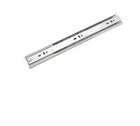 Rail de tiroir à trois sections, 2 pièces, tampon d'amortissement, Rail coulissant muet, roulement à domicile, glissière inférieure du clavier(350(14inches))
