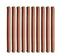 Rail de tiroir en plastique à deux voies, Support inférieur, guidage garde-robe, canal coulissant, accessoires clavier, 10 pièces(Brown 235mm)