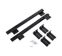 Rail de tiroir for clavier de bureau, 2 pièces, plateau de bureau, Rail coulissant réglable en acier, montage latéral, suites sous le bureau, Rail coulissant for ordinateur