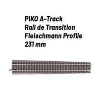 Rail de transition Droit Fleischmann Profile-HO 1/87-PIKO 55432
