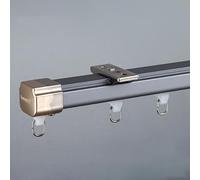 Rail De Tringle À Rideaux Avec Connecteur De Prévention Des Fuites De Lumière, Système De Rail De Rideau Aluminium Pour Fenêtre Ou Porte De Chambre, Plafond Ou Au Mur(Blue-ceiling,420cm(3 * 140cm))