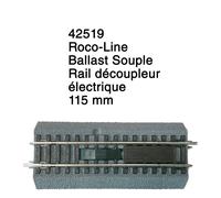 Rail découpleur électrique 115 mm Ballast Souple-HO 1/87-ROCO 42519