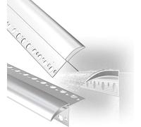 Rail d'égouttement de bord extérieur de toit, déflecteur de toit de ligne d'égouttement d'avant-toit pour balcon, bande de ligne d'égouttement d'avant-toit de mur extérieur(L24INW2IN)