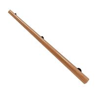 Rail d'escalier en bois antidérapant pour intérieur/extérieur - 5,8 m - Pour personnes âgées et enfants - Bannière de sécurité murale avec supports en métal robuste et fiable