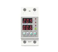 Rail DIN 230V réglable, dispositif de protection contre les surtensions et les sous-tensions, protecteur de relais, surveillance de la limite de courant 40A 60A 80A 100A(L N 230V 40A)