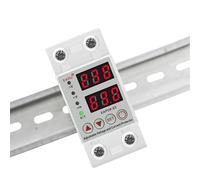 Rail Din 40A 63A 230V, Protection réglable contre les surtensions/sous-tensions, kWh, compteur d'énergie, relais, limite de Protection contre les surintensités(Voltage Current,40A)