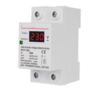 Rail Din 40A 63A, 230vac, 50Hz, réinitialisation automatique, dispositif de protection contre les surtensions et les sous-tensions, relais de protection, 1 pièce, usage domestique Interrupteur automat