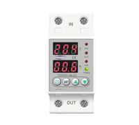 Rail DIN 60A 230V, dispositif de Protection réglable contre les surtensions et les sous-tensions, relais de surveillance, limite de courant TOVPD1-63-EC(60A)