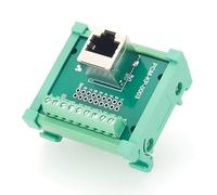 Rail DIN Dual RJ45 module d'interface 45 degrés modèle PCM-KP-0017