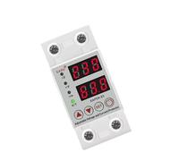 Rail Din réglable, 40a/63a, 230V, surtension, sous-tension, protecteur de surintensité, Protection de relais, compteur d'énergie kWh(Voltage Current,63A)