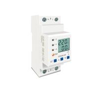 Rail DIN réglable contre les surtensions et les sous-tensions dispositif de protection protecteur limite de courant protection voltmètre kilowattheure 63A 80A 110V 230V(63A Top input)
