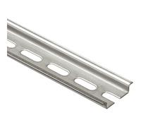 Legrand 047722 Rail Din Symétrique avec Oblongs à Couper, 7.5mm Profondeur, 2m Longueur