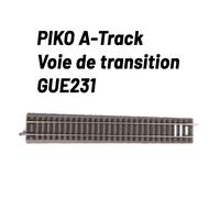 Piko Rail de transition H0 55434 – Voie A avec ballast 231 mm – 6 pièces