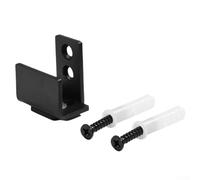 Rail en acier inoxydable à fente B 13/8 pour portes coulissantes de grange Montage au sol sans perçage Mur 2,5 cm pour porte compatible butée