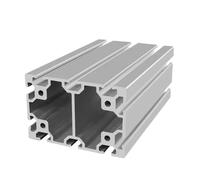 Rail en alliage industriel Rail linéaire en aluminium extrudé 80120, longueur 800-1500 mm, profilé alliage d'aluminium for le travail du bois, 1 pièce(1500mm)