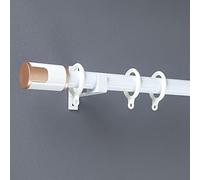 Rail en aluminium 1 voie de 4,2 m, blanc, idéal pour les camping-cars, cloisons de séparation et douches, comprend Hoo et facile à installer