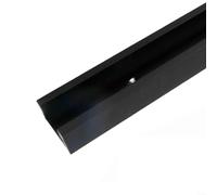 Rail en T en alliage d'aluminium noir pour établi de travail du bois et scie de table, glissière de barre à onglet de 30 mm, compatible avec les accessoires en T, longueur de 300 à 600 mm (500 mm)