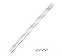 Rail en T en aluminium pour tables de routeur, scies de table et scies à ruban - Rail à onglet réglable de 30/40/50/60 cm avec fente en T de 1,9 x 1,27 cm, compatible avec cliquet (50 cm)