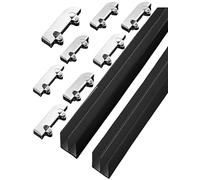Rail en Verre Acrylique de 5 mm, Rail de Guidage pour Porte coulissante à Double Voie, Compatible avec Les vitrines et Les armoires (90 cm/35 po)