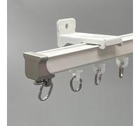 Rail flexible de 3 m sans bruit, support mural et plafond, idéal pour salon, chambre à coucher, séparateur de pièce, camping-car et camping-car, solution de draperie polyvalente